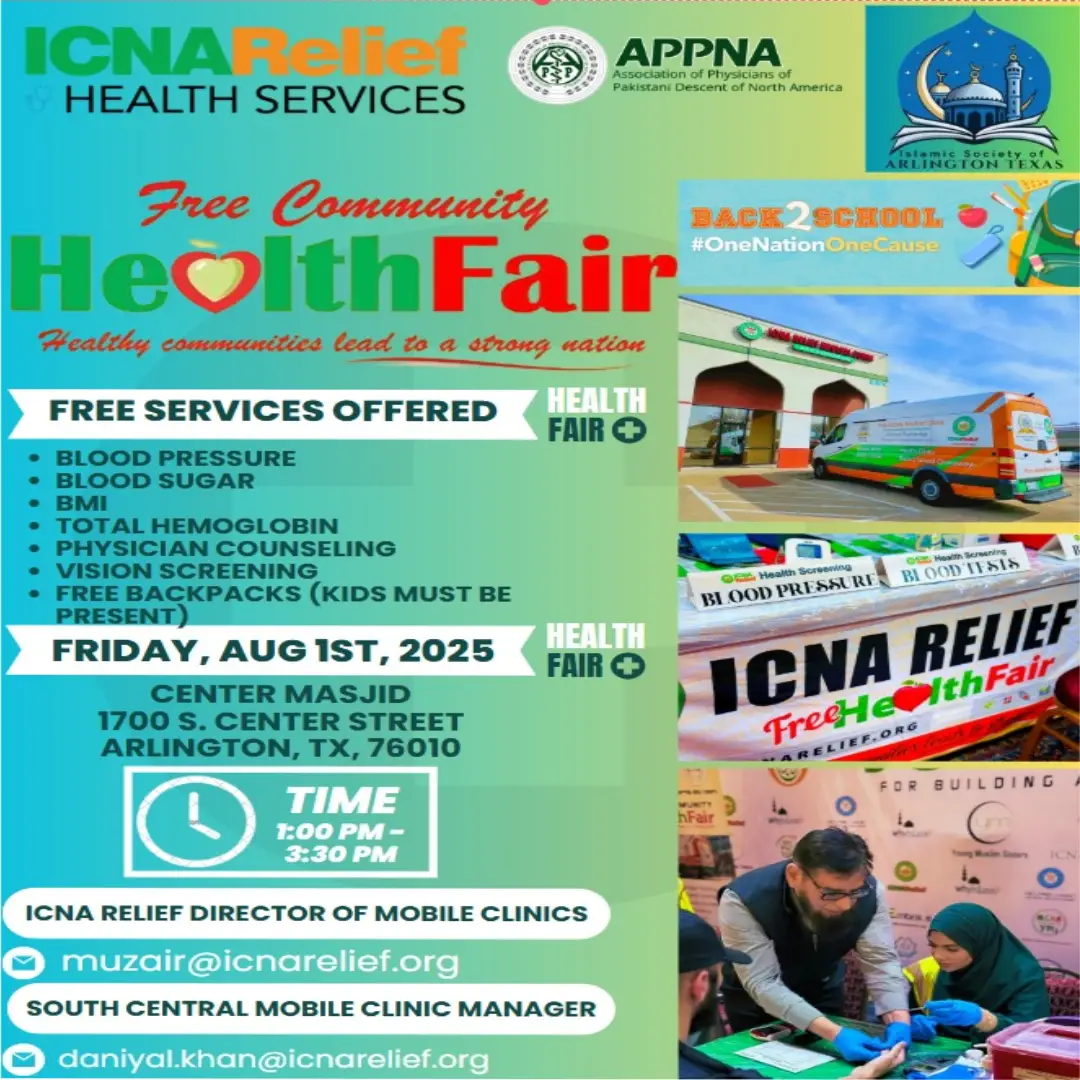 Health fair and School Backpacks